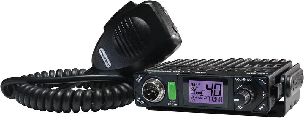 President Electronics Bill II FCC Ultra-Compact AM/FM CB Radio