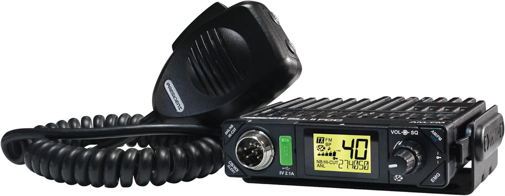 President Electronics Bill II FCC Ultra-Compact AM/FM CB Radio