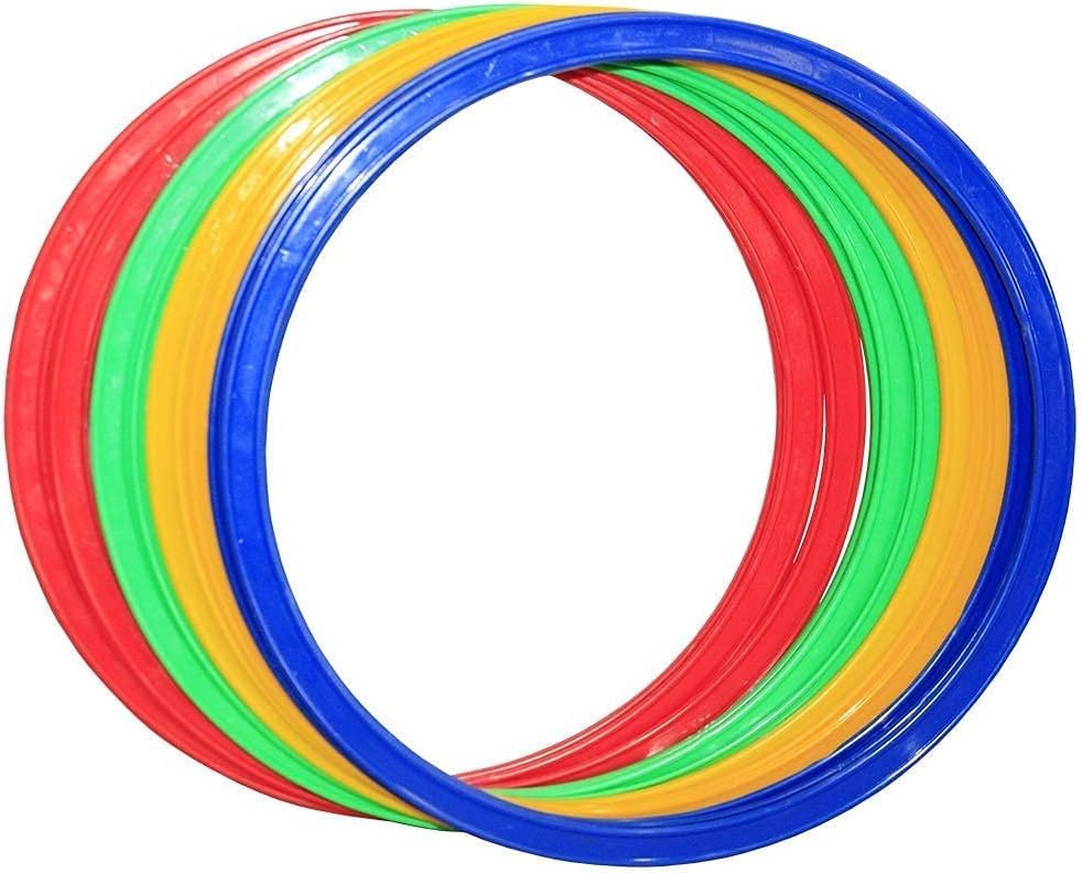 Speed Agility Circles for Trainers, Gyms, Athletics, 4 Assorted