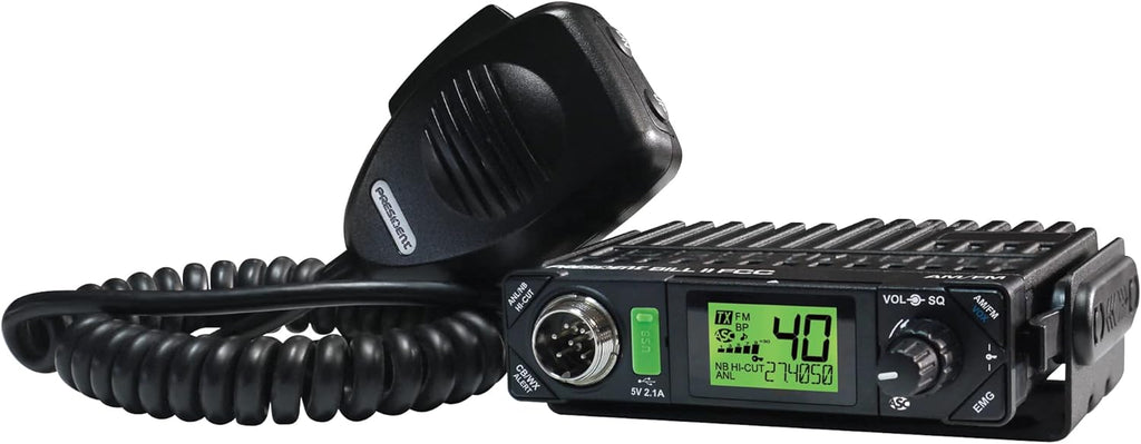 President Electronics Bill II FCC Ultra-Compact AM/FM CB Radio