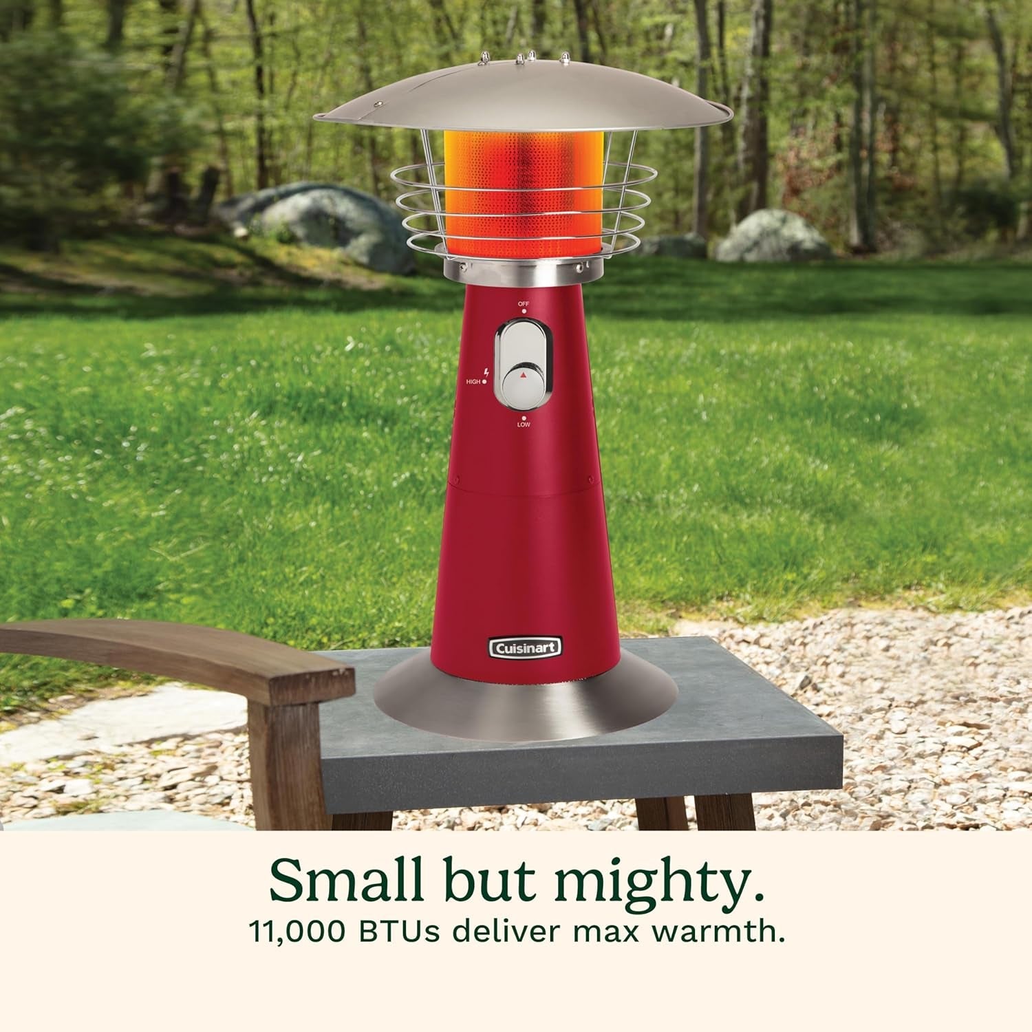 COH-513 Portable Tabletop Patio, 11,000 BTU Outdoor Propane Heater