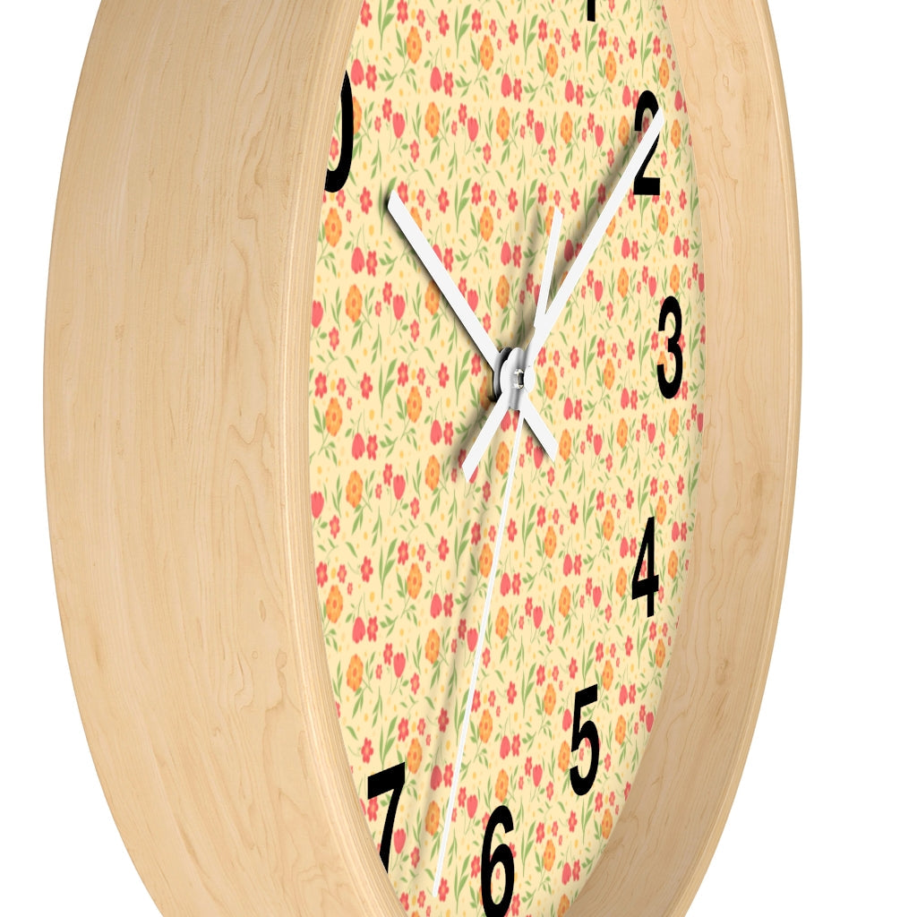2882Time™ Cottagecore Ditsy Floral Geometric Clock