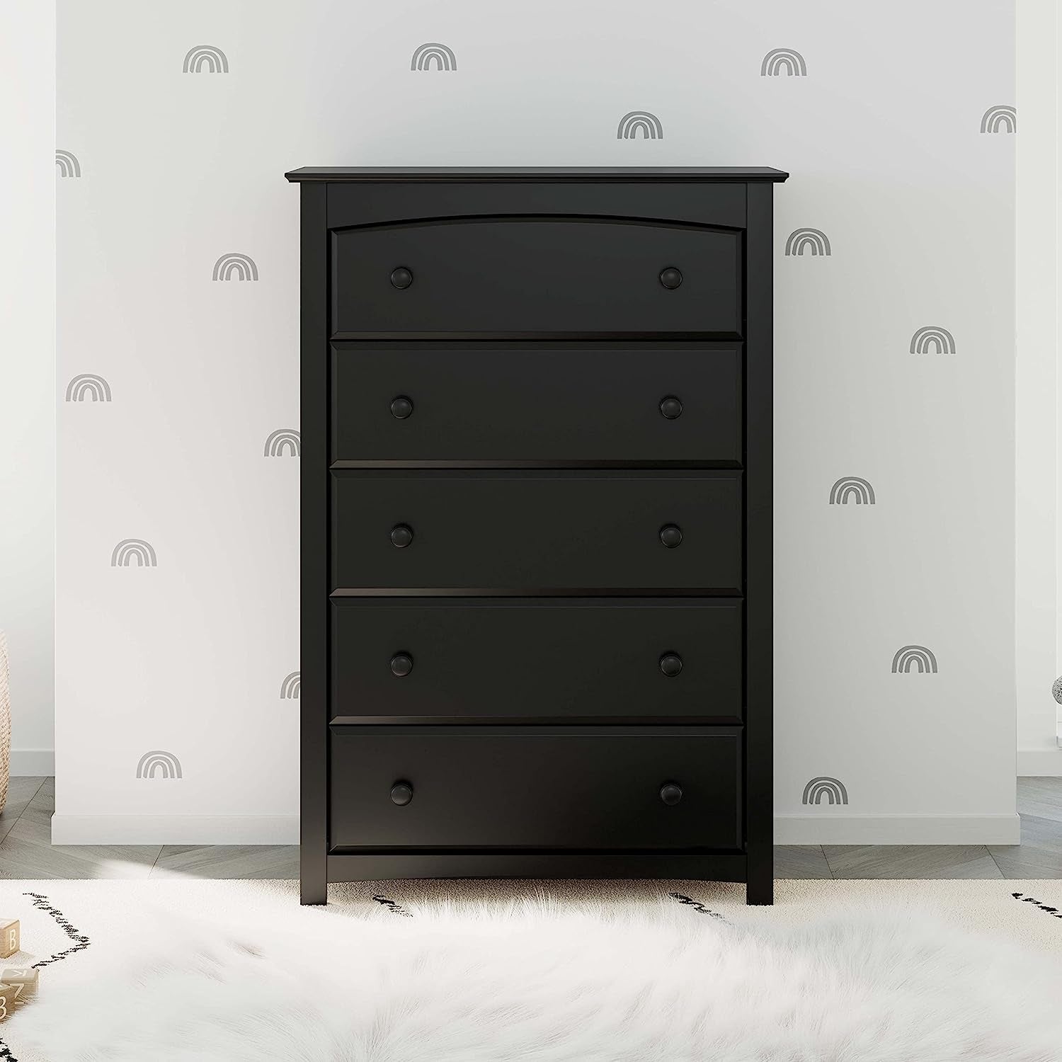 Kenton 5 Drawer Dresser For Kids Bedroom With Anti Tip Kit
