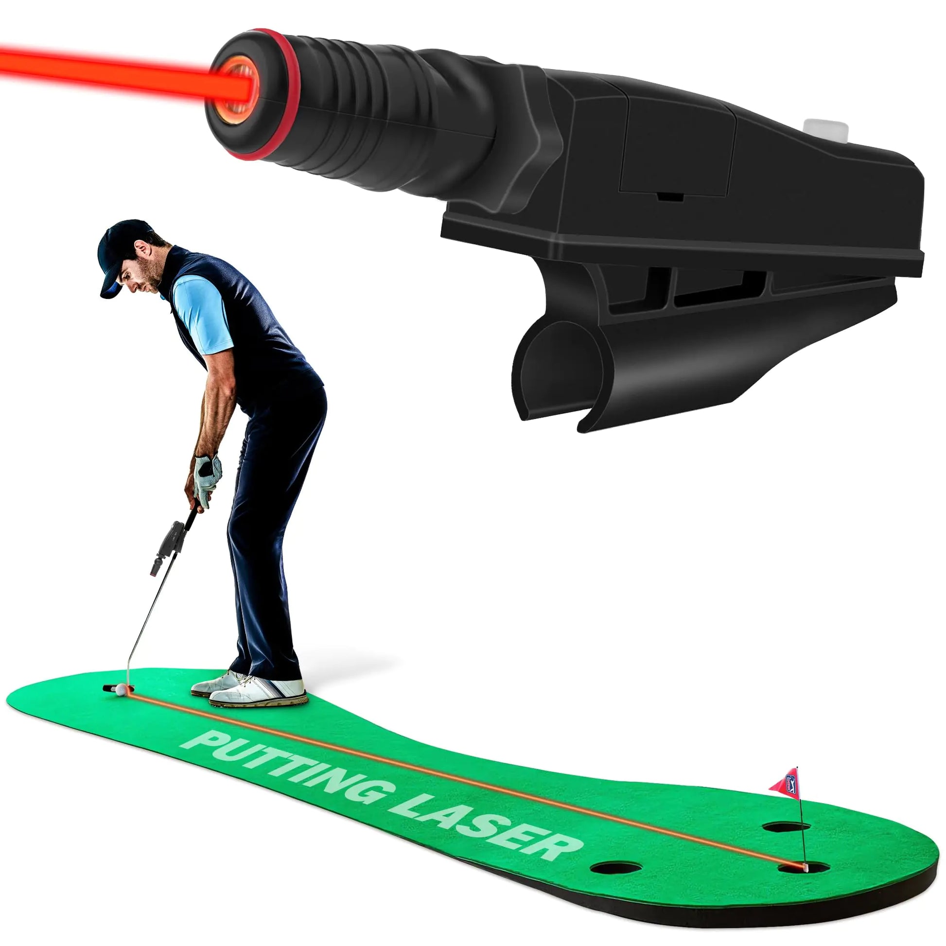 ACHIX Indoor Golf Putter Laser Aiming DevicePutting Laser Training AidsLaser Putt Pro Putting Training Aid Posture CorrectorGolf Putting Laser Alignment ToolBest Golf Gift for Golfers