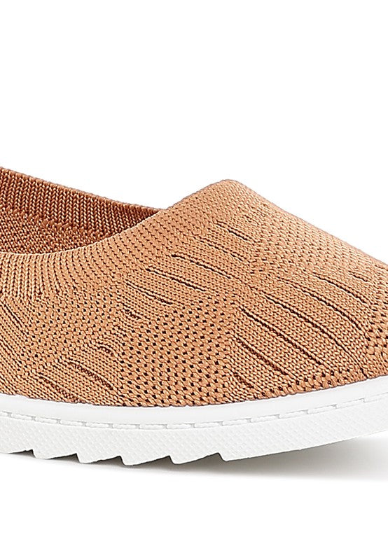 Lubna Knitted Flat Ballet Flats