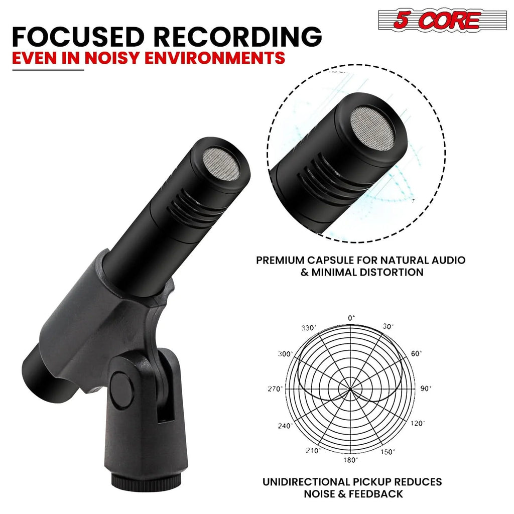 5Core Instrument Microphone Professional XLR Cardioid Pencil Stick