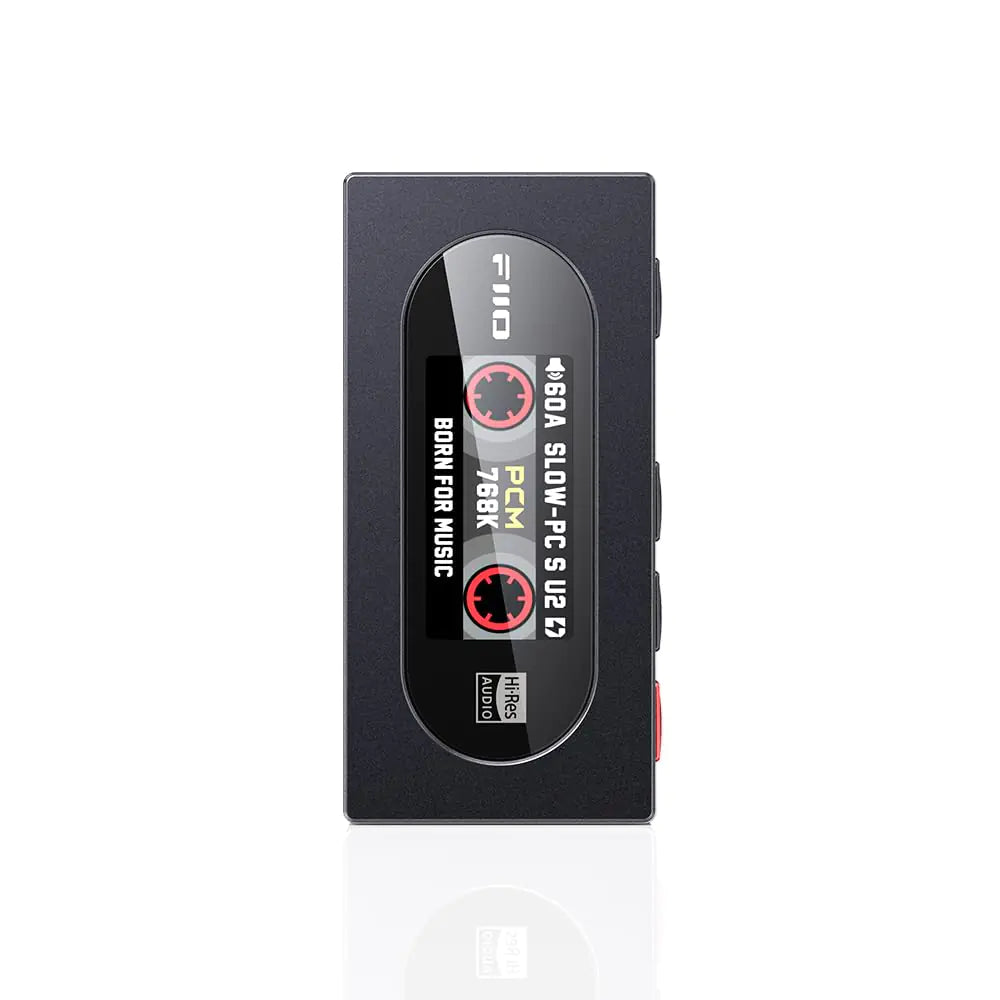 FiiO KA15 Headphone Amplifier Portable DAC with 4.4mm and 3.5mm Headphones Outputs Support PCM768K DSD256 for Android/iOS/Mac/Windows (Midnight Black)