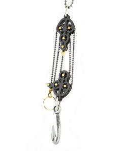 Block and Tackle Pulley Hook Necklace 7004E