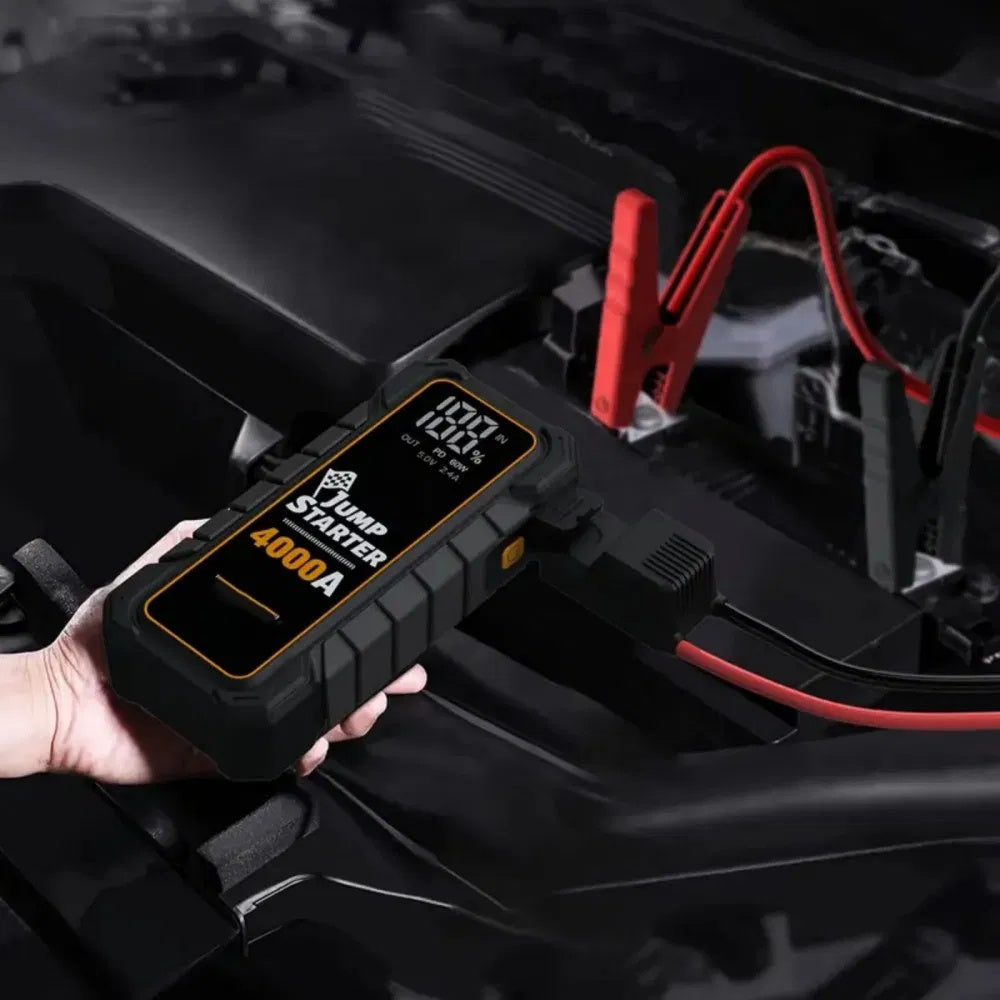 20000mAh 12V Car Battery Starter 4000 Peak Amp USB Fast Charging LED