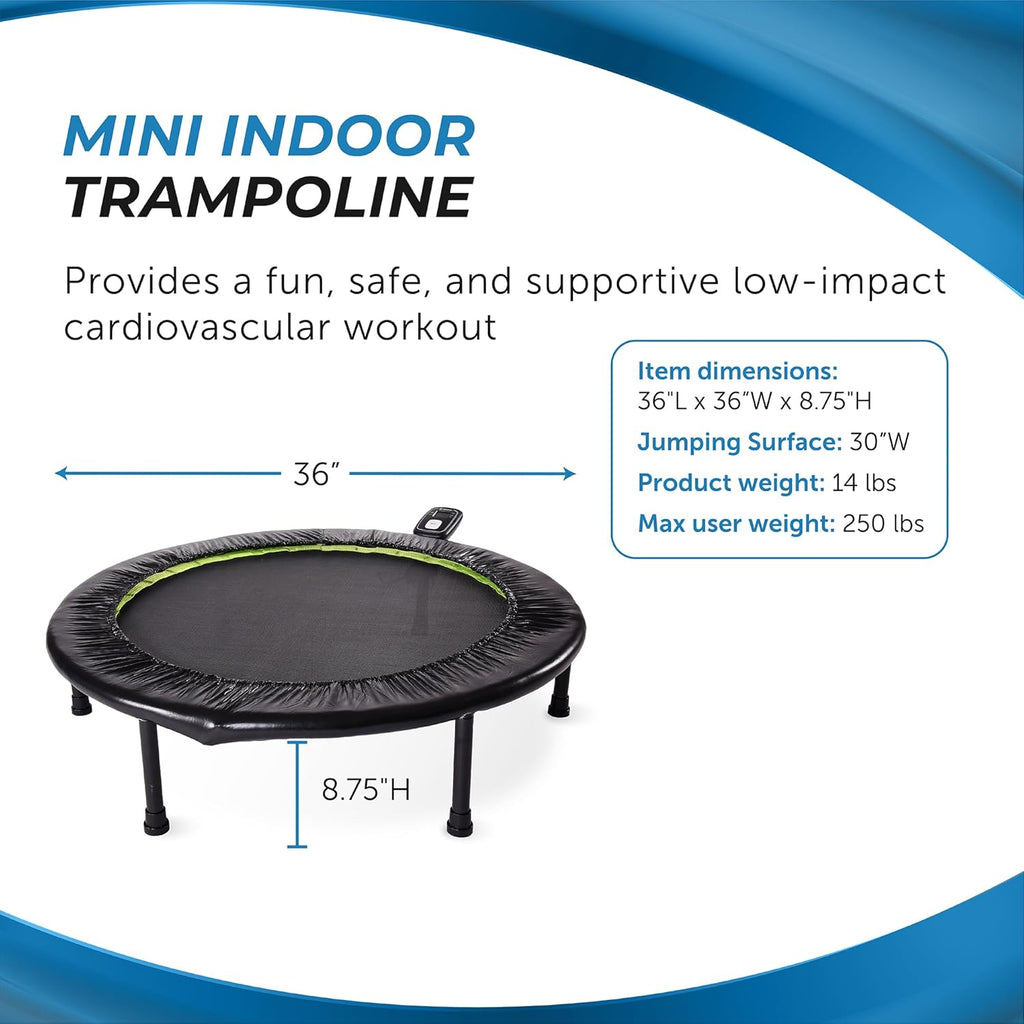 Stamina Fitness Trampoline - Exercise Trampoline with Smart Workout