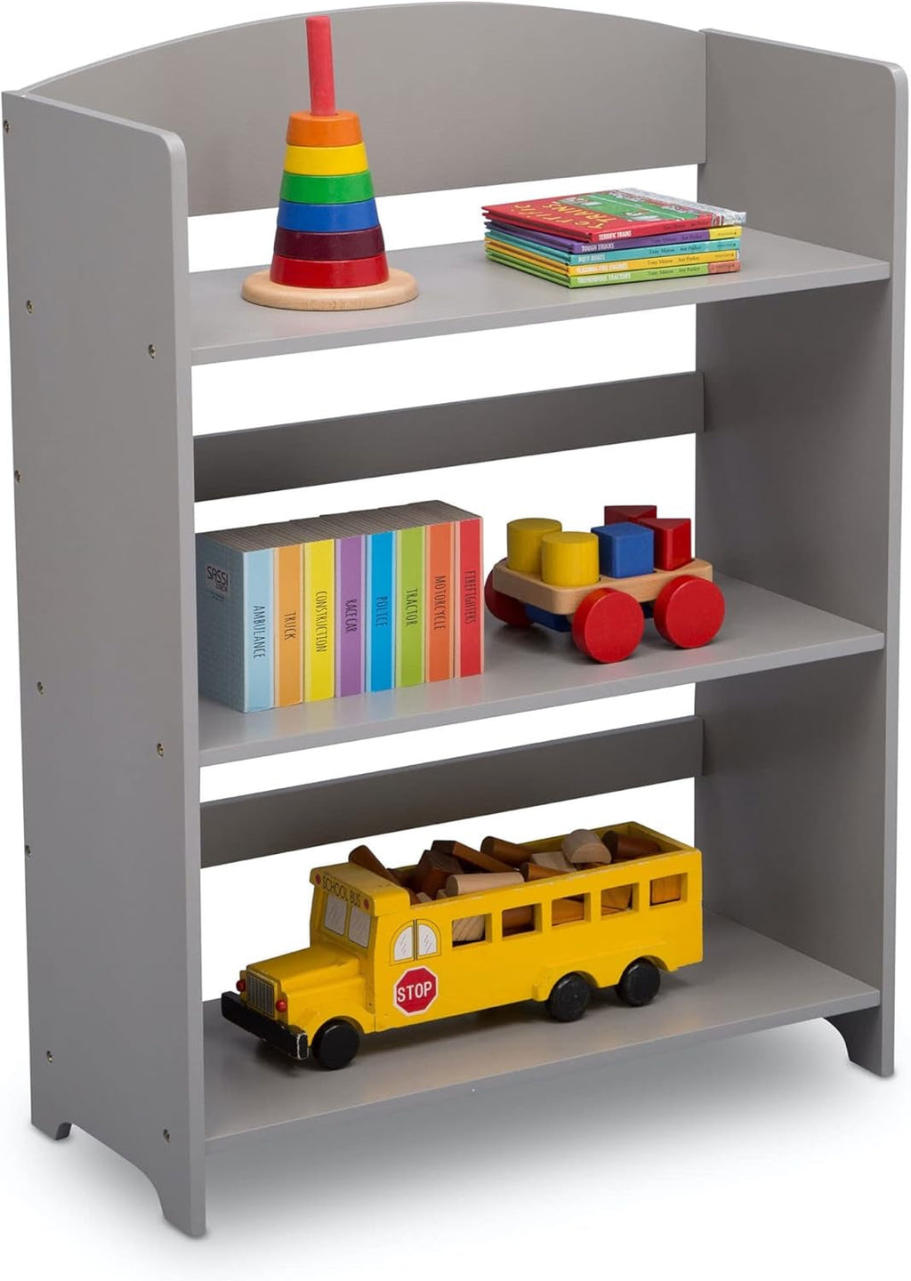 Mysize Grey Bookshelf Greenguard Gold Certified 33 Inch