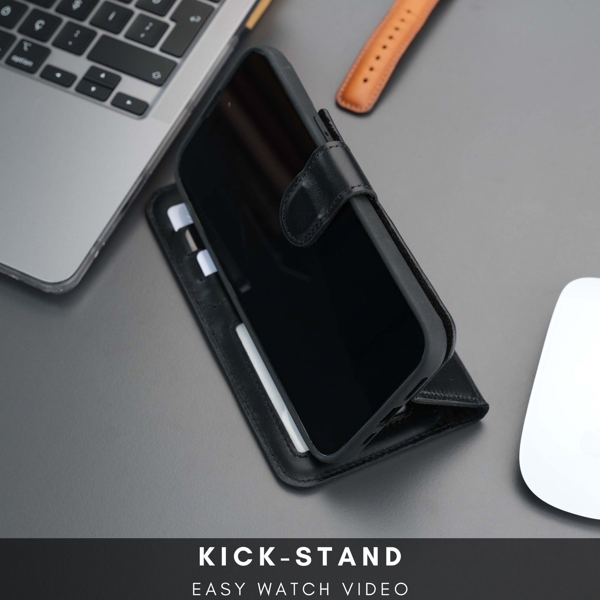 Casper iPhone 16 Pro Wallet Case Leather MagSafe