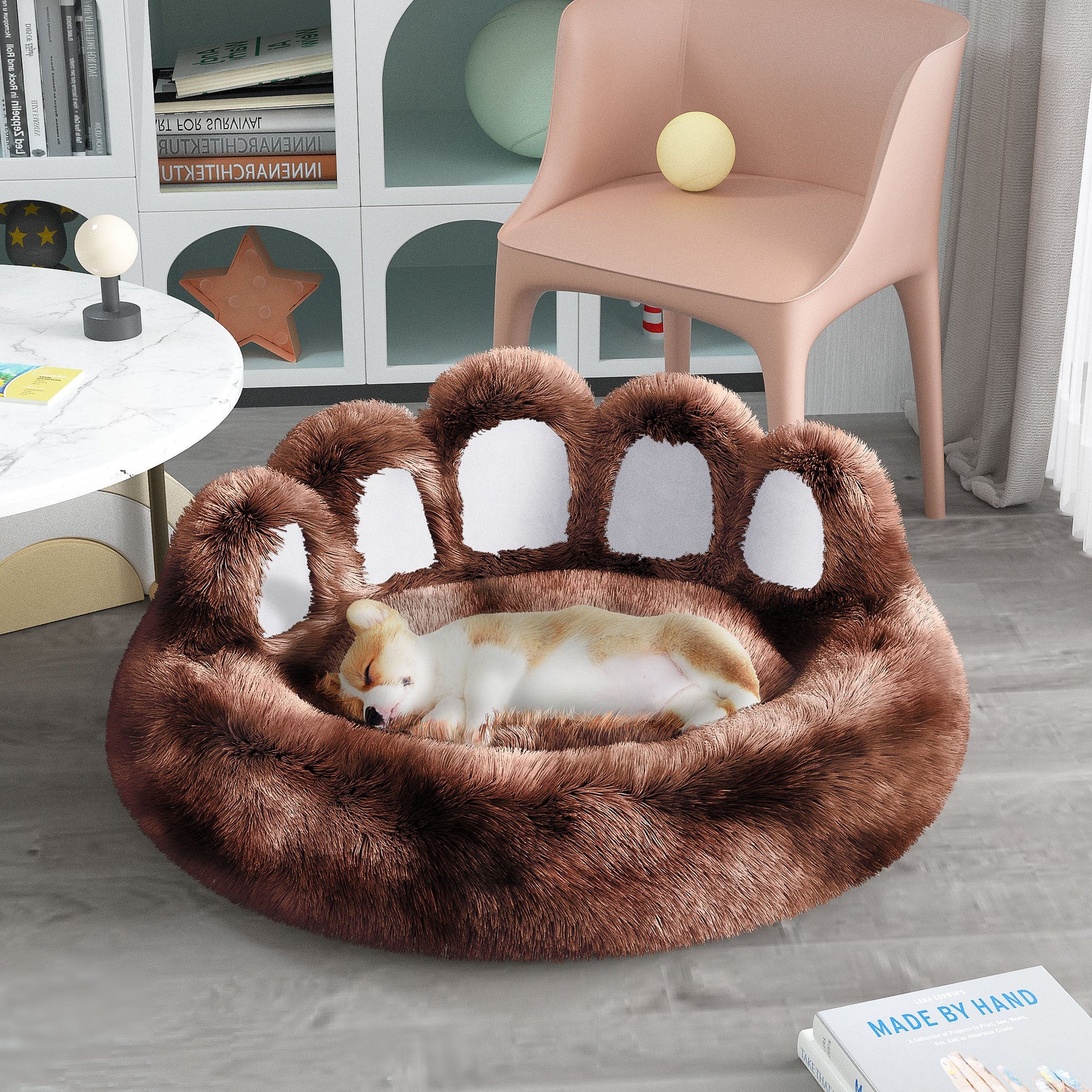 Cute Dog Bear Paw Shape Dog Bed, Dog Beds & Furniture For Small And
