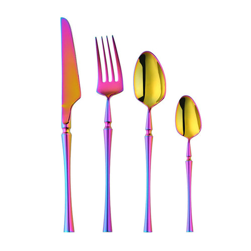 Stainless Steel Cutlery New Color Restaurant Small Waist Cutlery