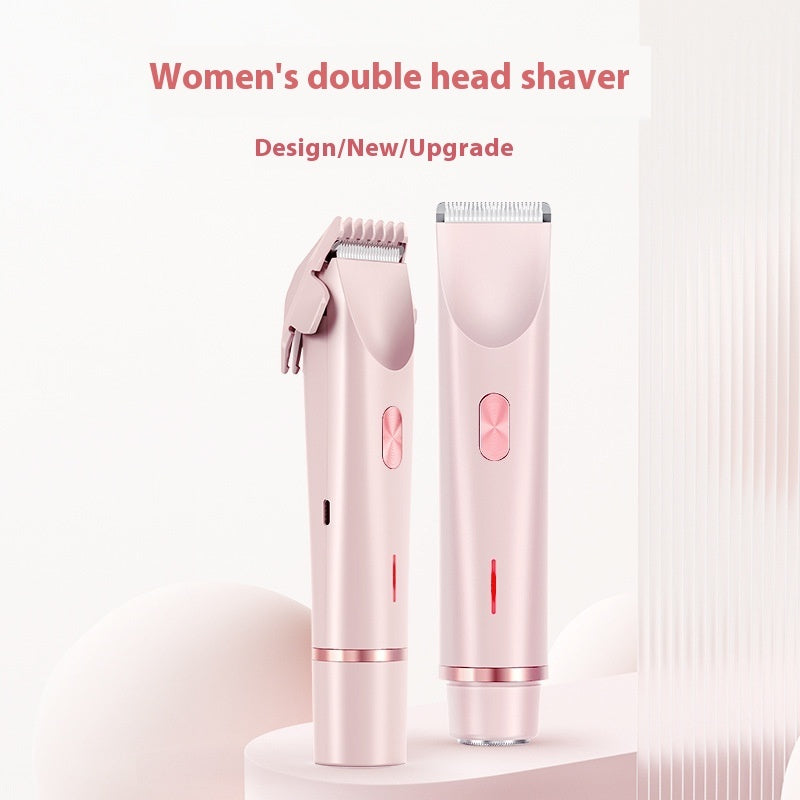 2 In 1 Hair Remover Women's Double Head Shaver Private Pubic Hair