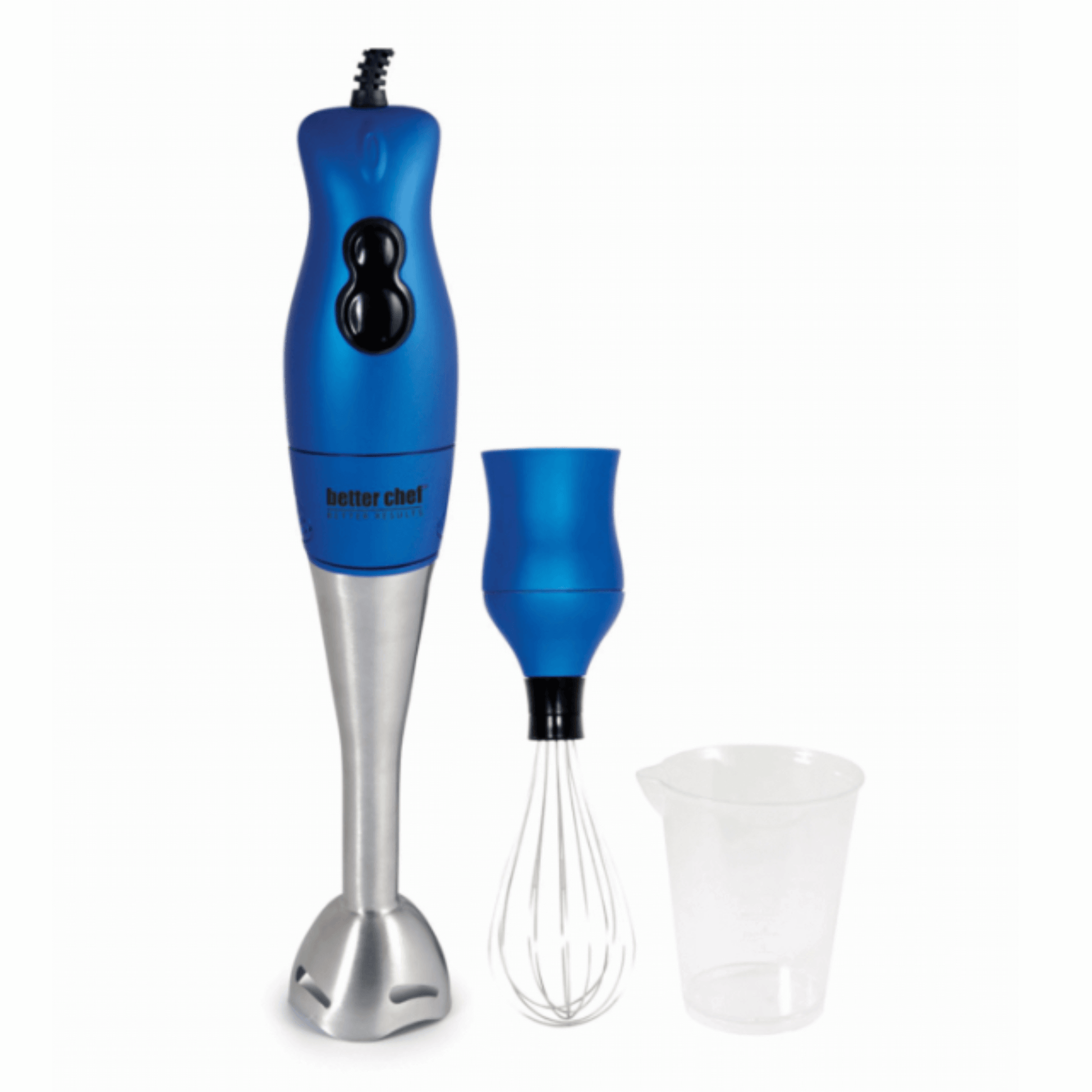 Better Chef 200W DualPro Immersion Blender Hand-Mixer with Cup and