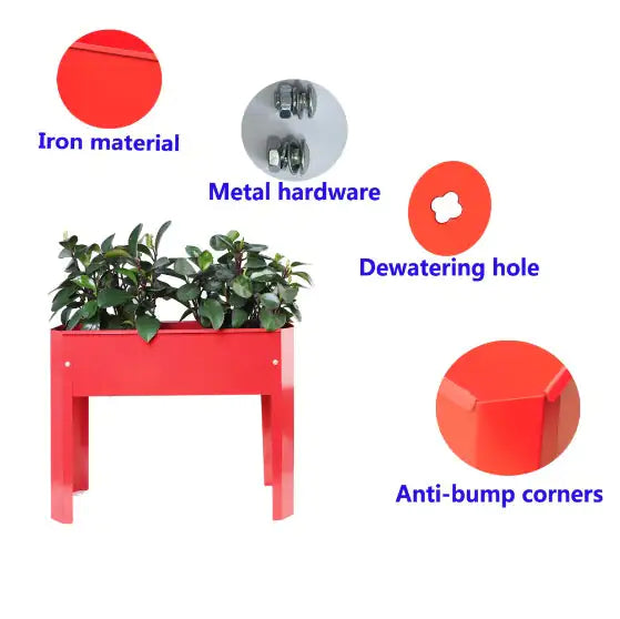 Outdoor Indoor Flowers, Fruits, Herbs, Vegetables, Metal Plant Boxes