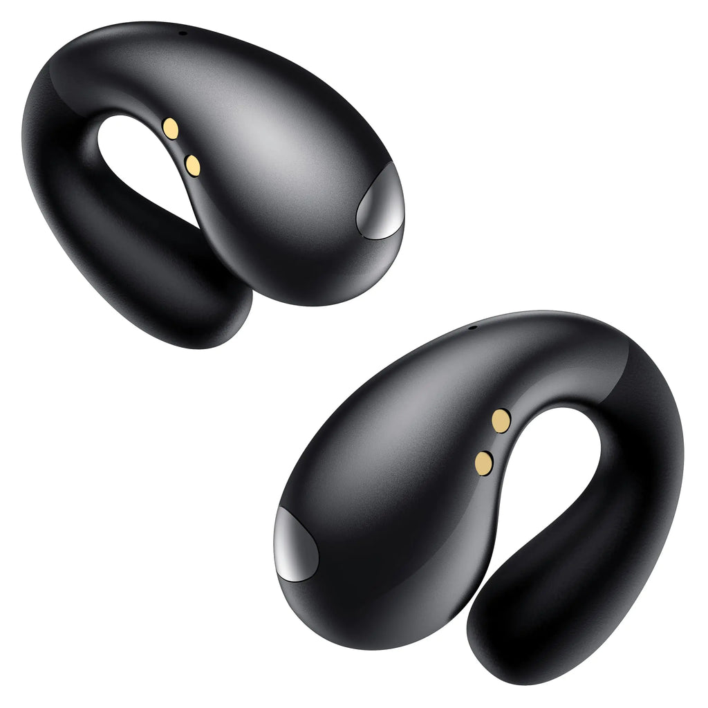 Boytond Ultra Open Ear Earbuds - Bone Conduction Earbuds with Wireless Bluetooth Clip on Headphones Over-The-Ear Earbuds Comfortable for Fitness Running and Gym Workouts Designed for Small Ears