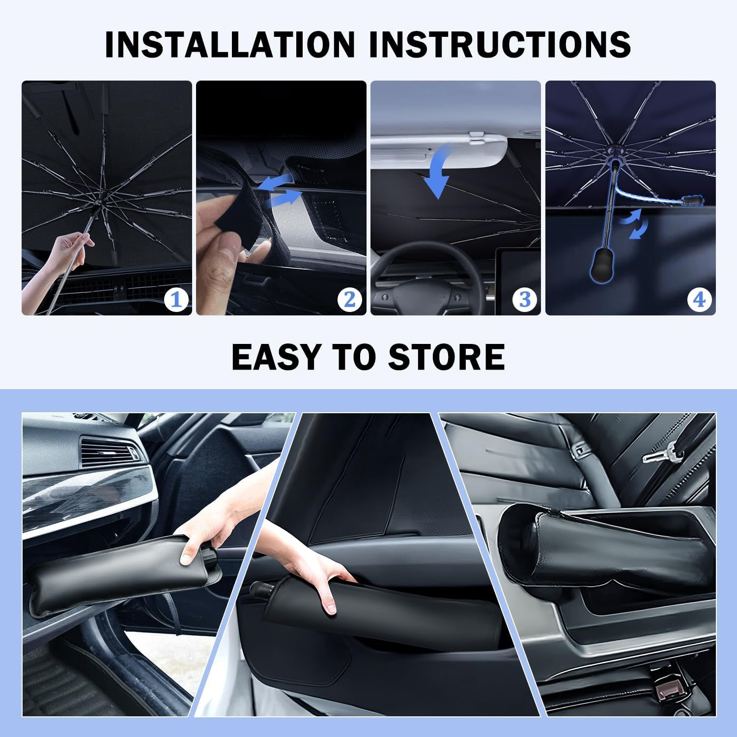 Tesla Cybertruck Sunshade Umbrella 2024-25 Blackout UV