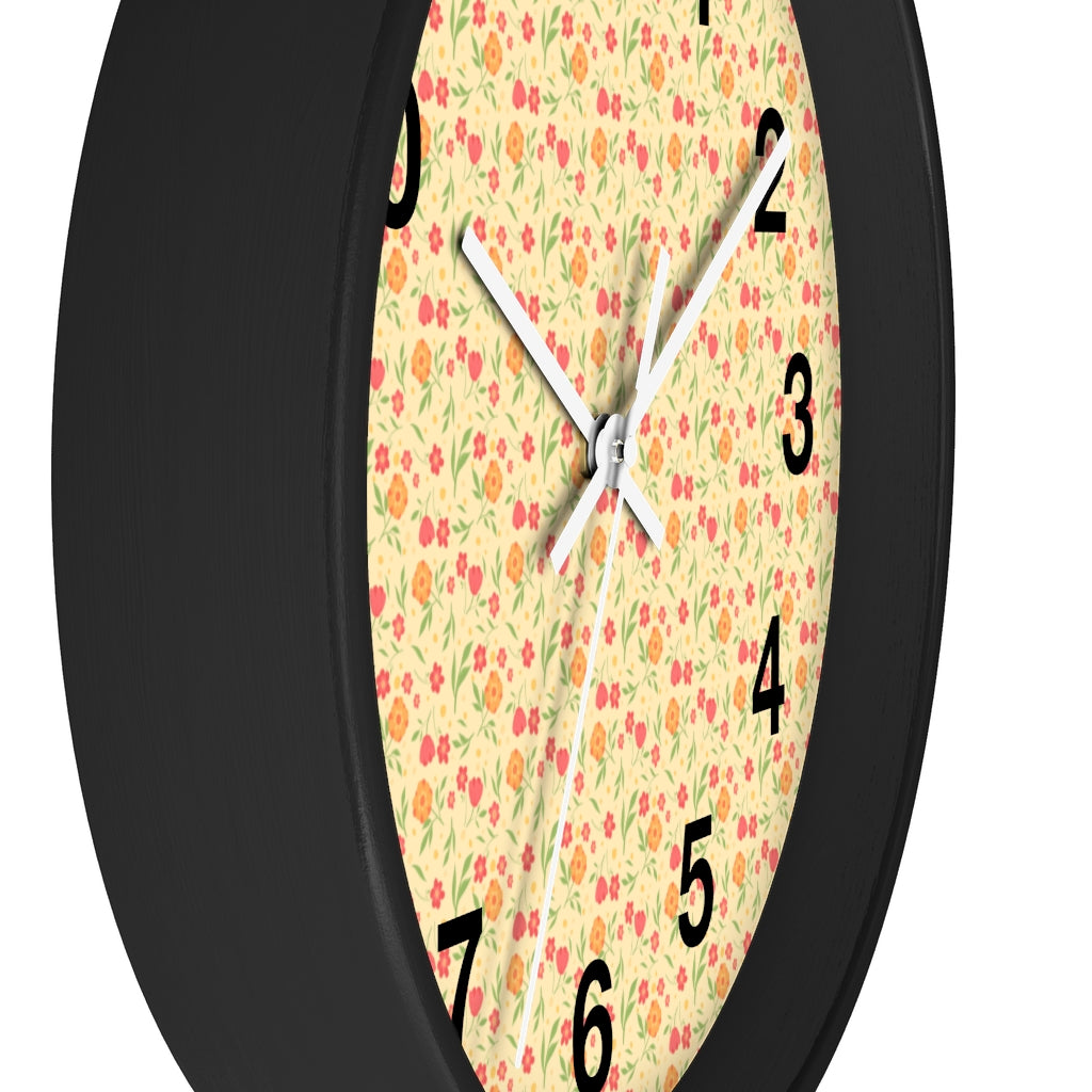 2882Time™ Cottagecore Ditsy Floral Geometric Clock