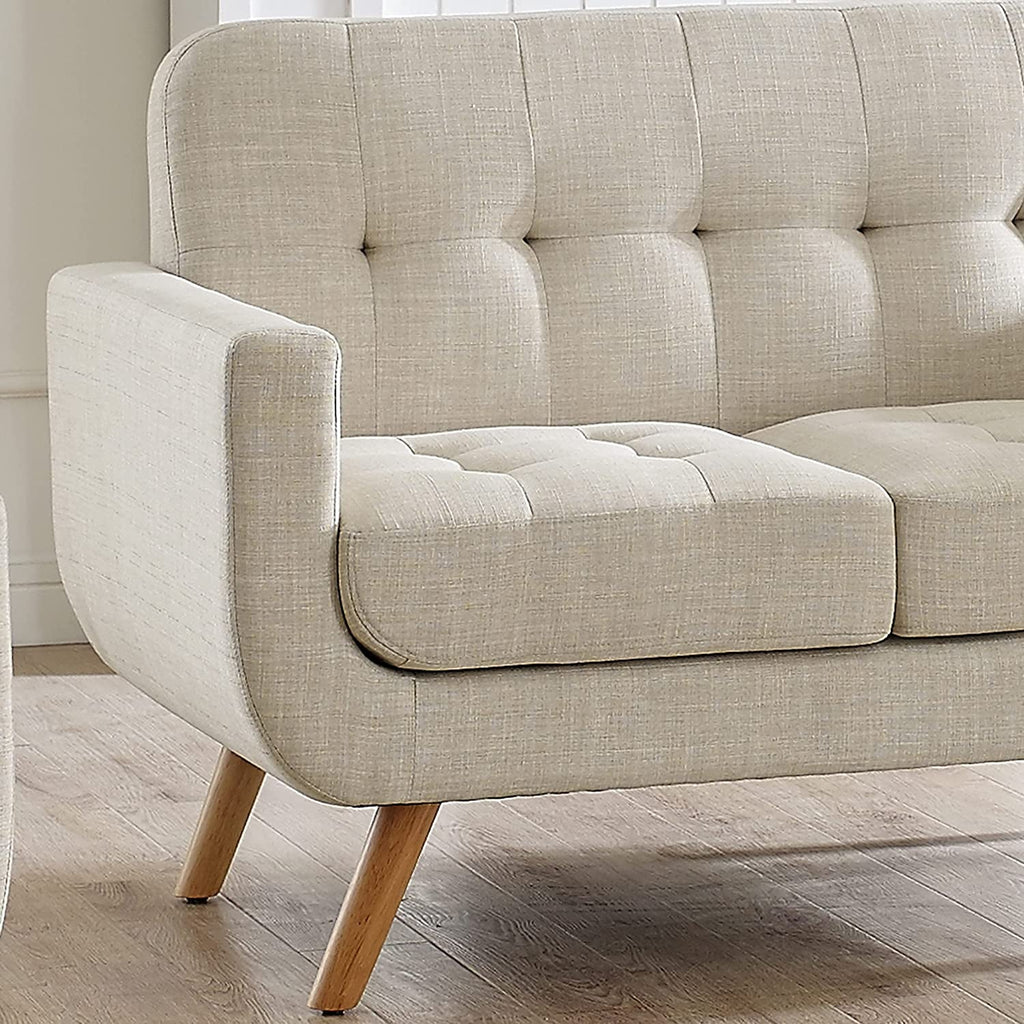 Beige Accent Armchair For Living Room Modern Design