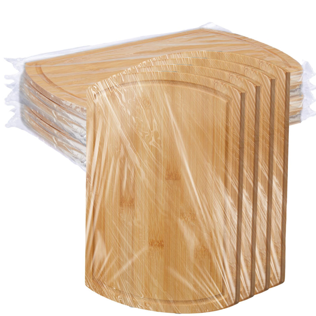 Patelai 12 Pack Large Cutting Boards Bulk Wooden Cutting Board Kitchen Chopping Boards for Crafts DIY Wedding Housewarming Gift (12 x 9 InchBamboo)