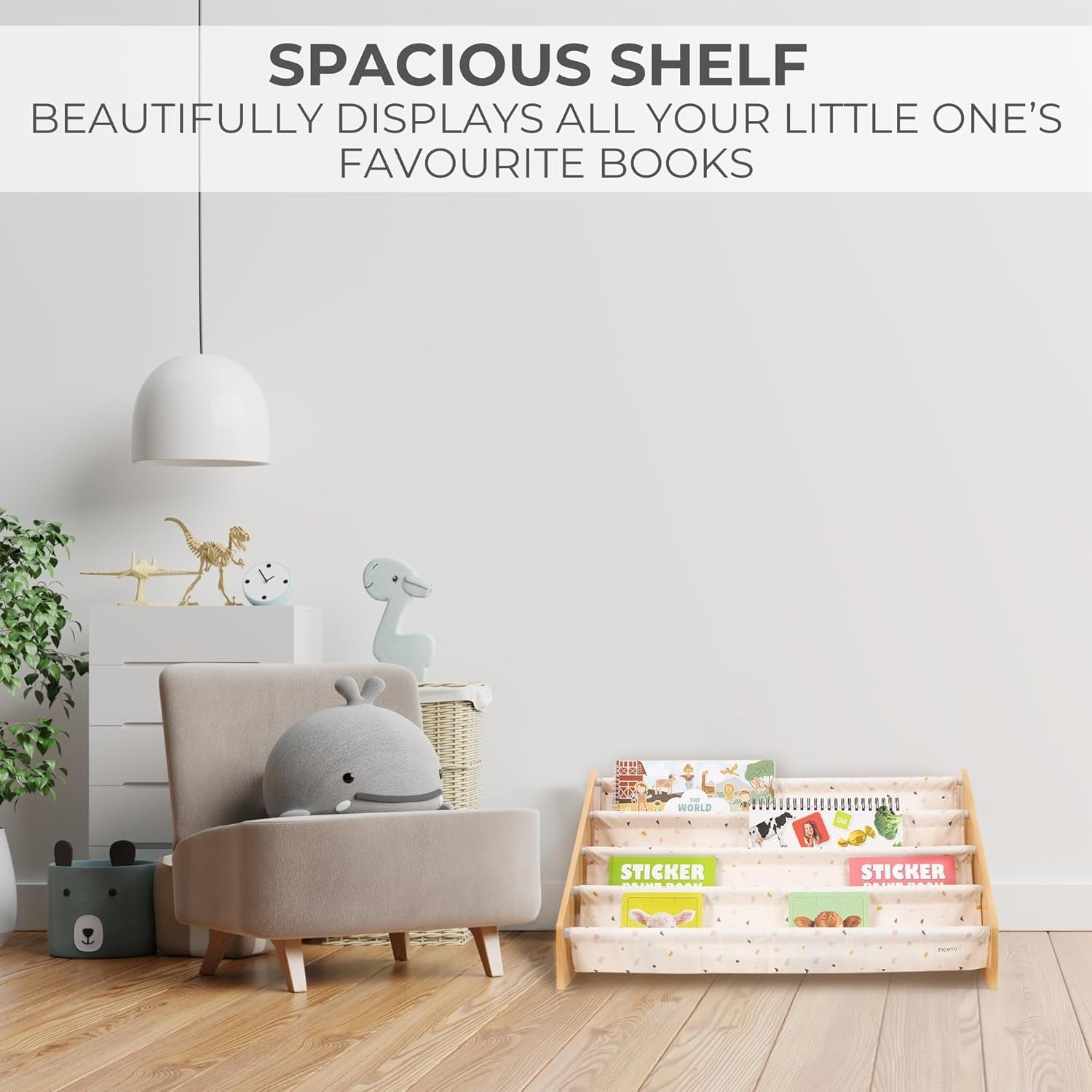 Decorative Bookshelf for Kids - Beautiful Shelf to Display All Books