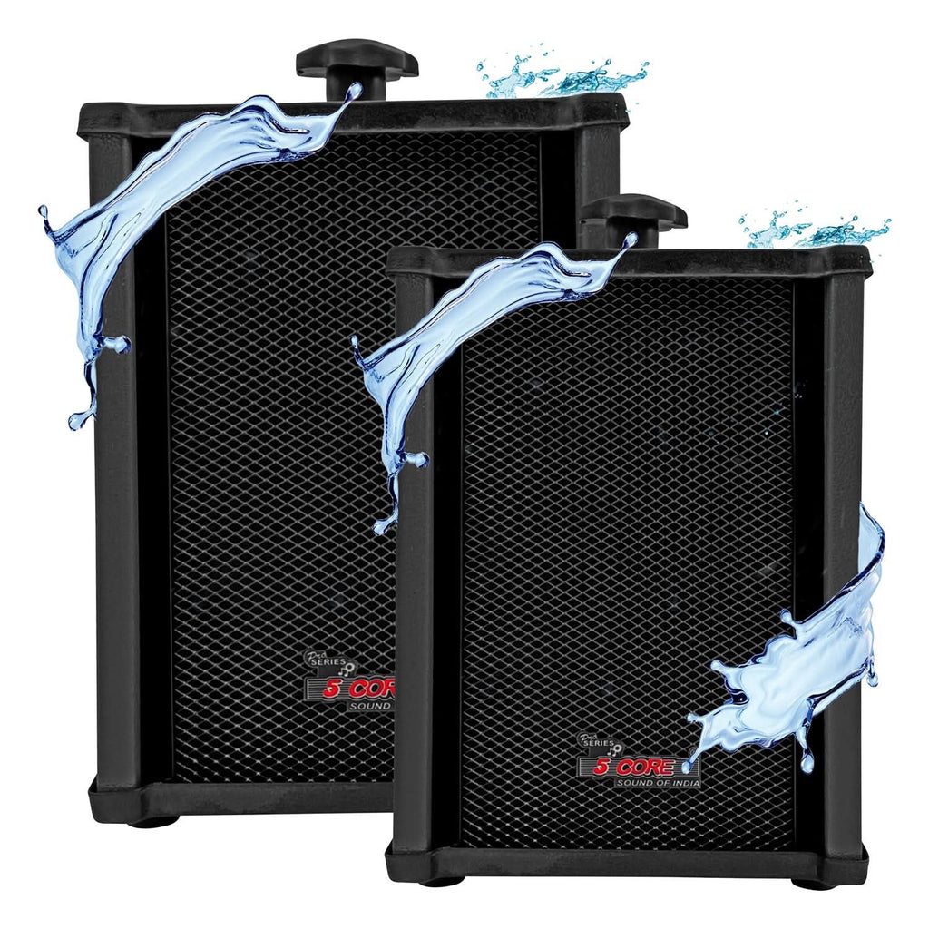 5Core Outdoor Speakers Stereo in Wall 100W Peak Passive Home Audio