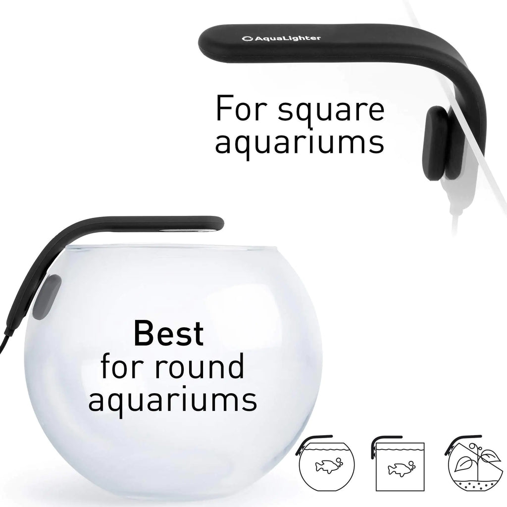 Fish Tank Light Clip On Aquarium Light for Plants LED Lamp Black for 5 Gallon