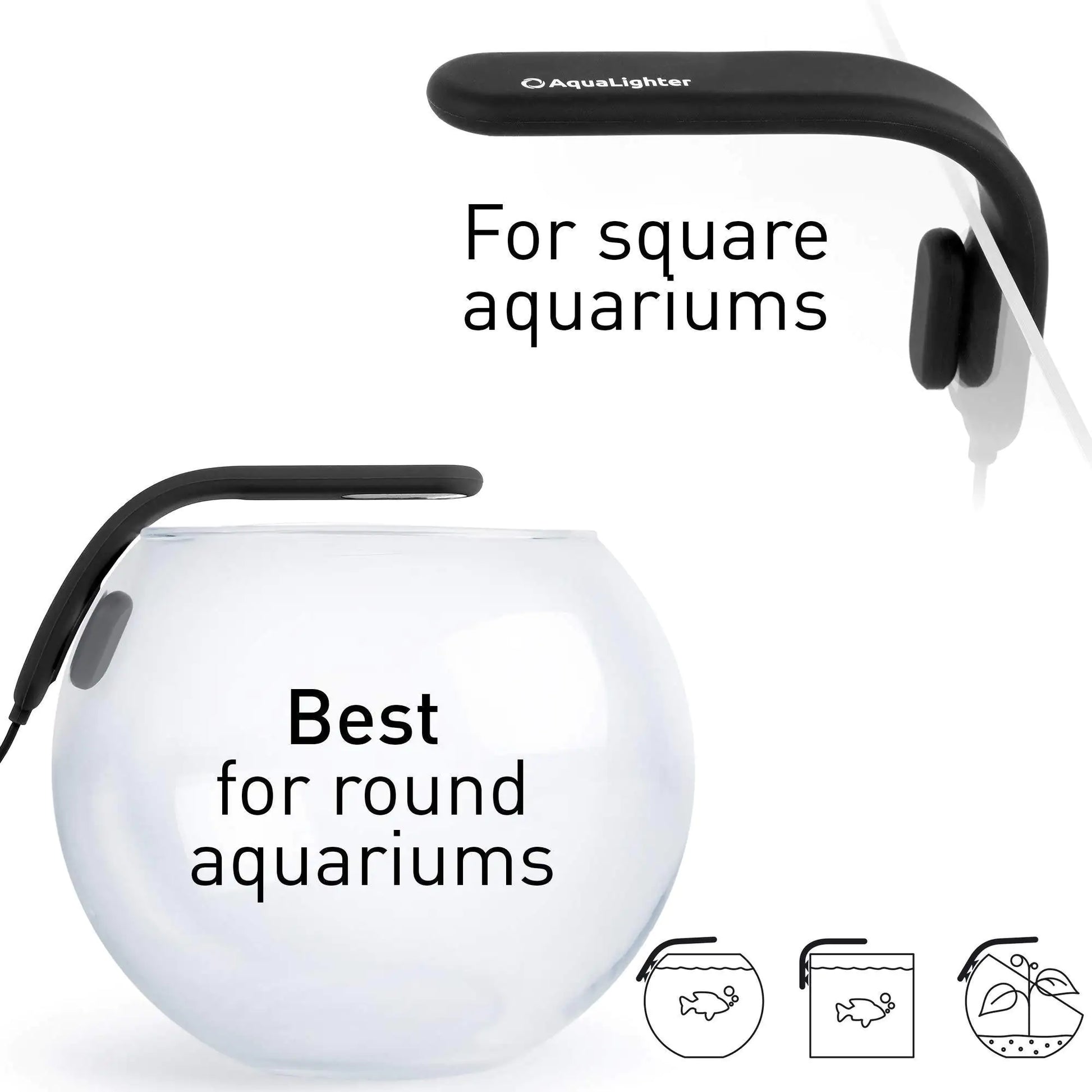Fish Tank Light Clip On Aquarium Light for Plants LED Lamp Black for 5 Gallon