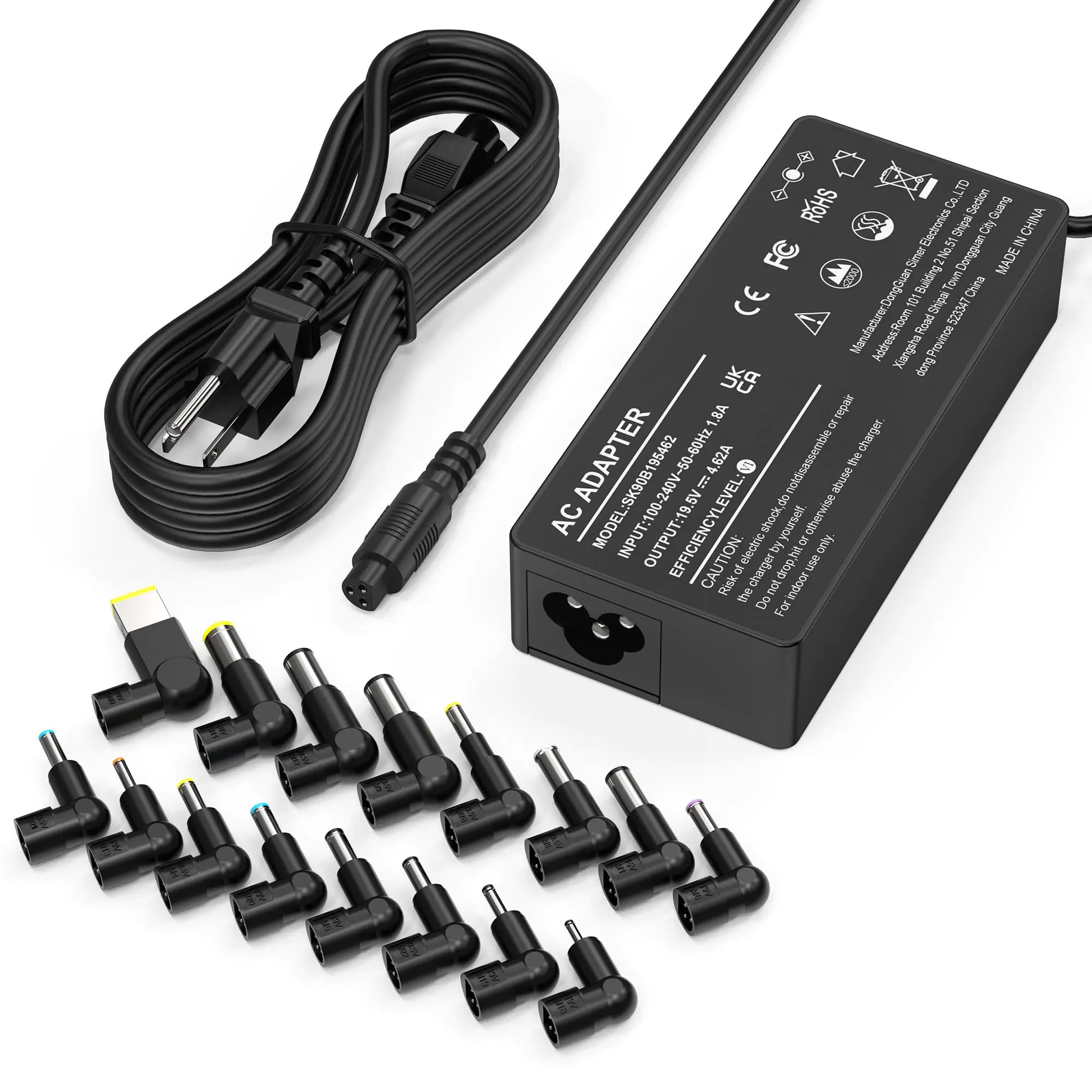 Universal AC Adapter 90W Laptop Charger Compatible with Lenovo HP Dell ASUS Acer Samsung Gateway Notebook Ultrabook Chromebook Pavilion EliteBook Inspiron Latitude ThinkPad and More with 16 Tips