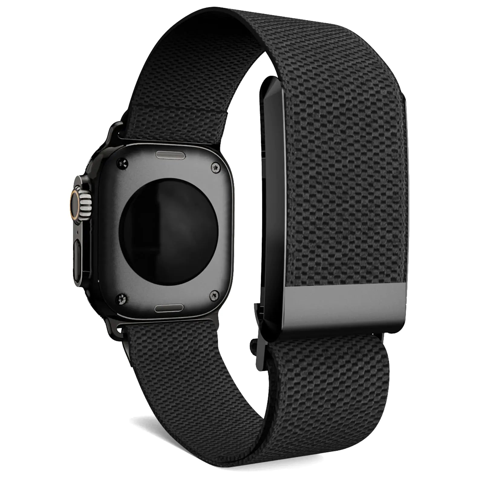 Super Soft Wristband Replacement Strap Compatible for Whoop 4.0 and iwatch Wrist Band Compatible with Apple Watch & Whoop 4.0 (Black 44/45/46/49mm)