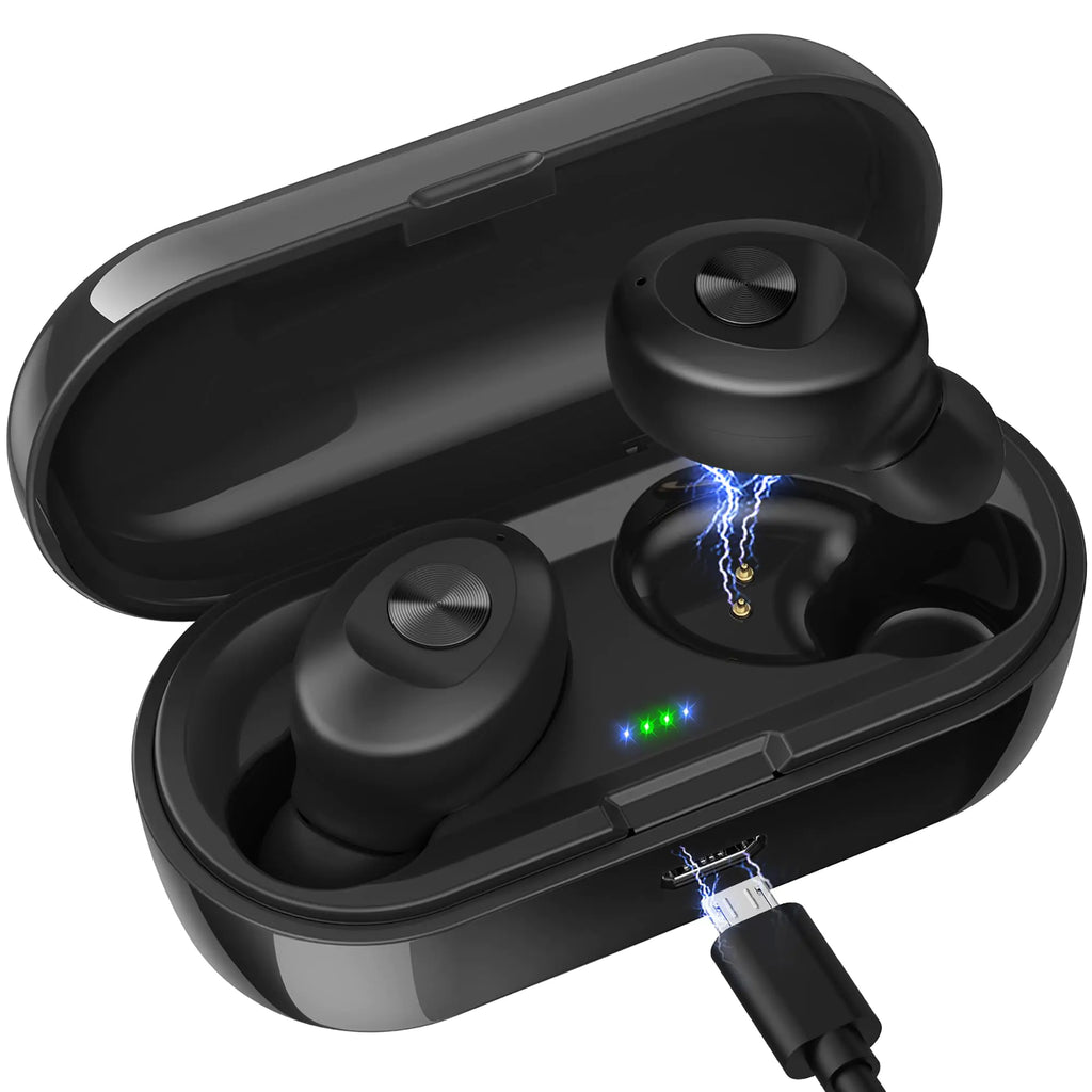 Hearing Aids With Bluetooth Bluetooth Hearing Aids for SeniorsRechargeable Hearing Aids with Noise Cancelling Otc Hearing Amplifiers for Hearing Loss Small Hearing Aids for Adults Nano Earbuds (Plastic Dark Black)