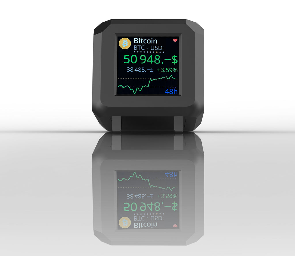 Black Whale Crypto Ticker - LCD Display for Coin & Fiat Currencies
