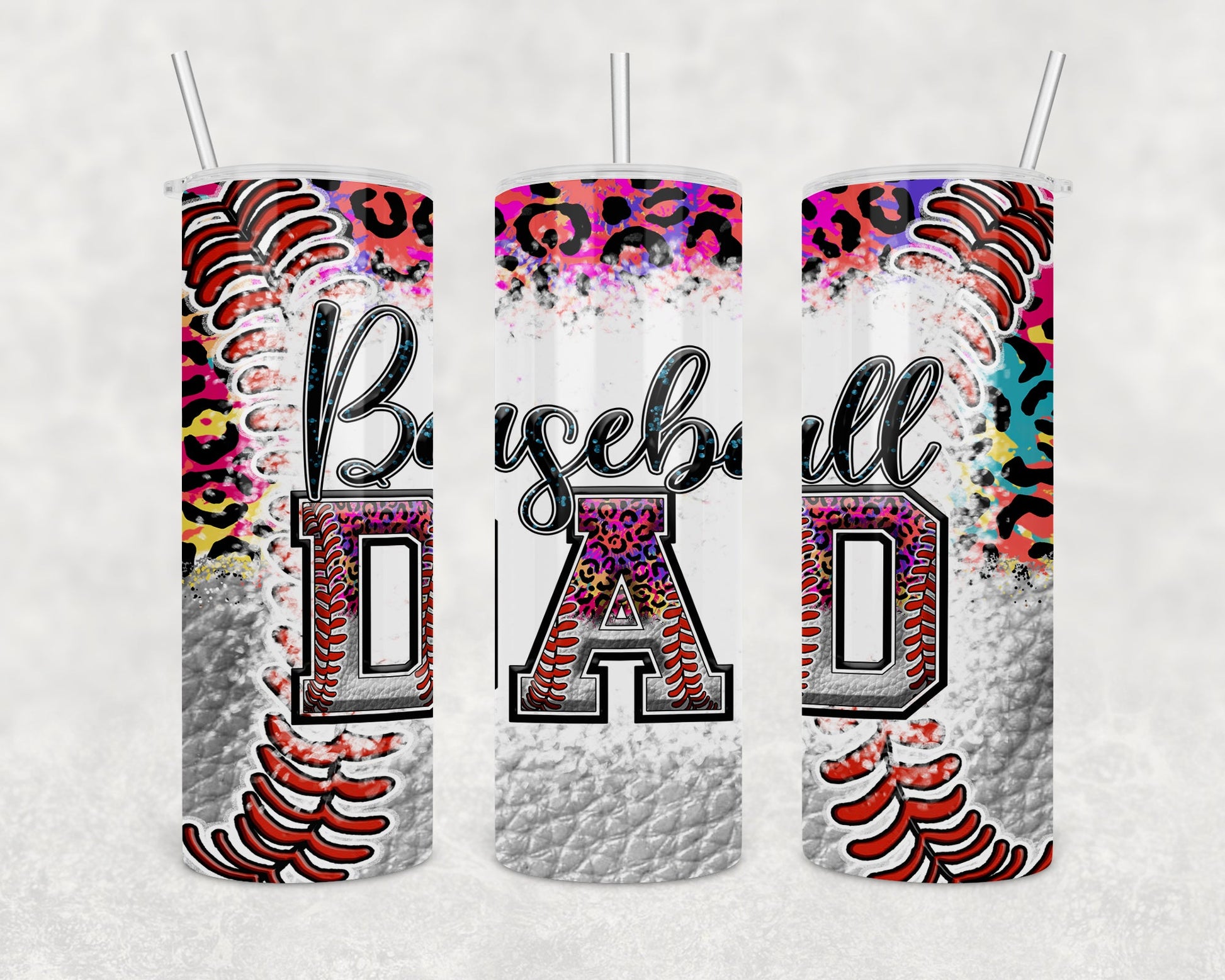 Baseball Dad 20oz Skinny Tumbler
