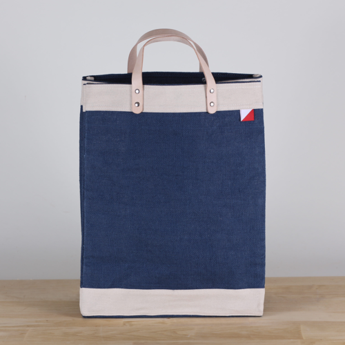 Bazaar Jute and Leather Market Tote Bag