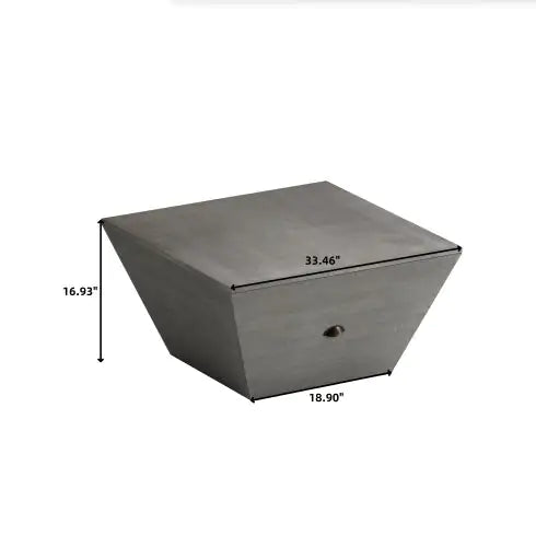 33.46 Exquisite Ladder-Shaped Coffee Table For Office, Dining Room And Living Room,Gray