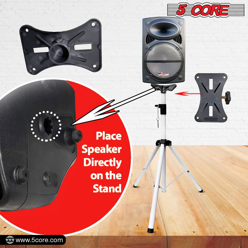 5 Core Speaker Stand Height Adjustable PA DJ Tripod Studio Monitor