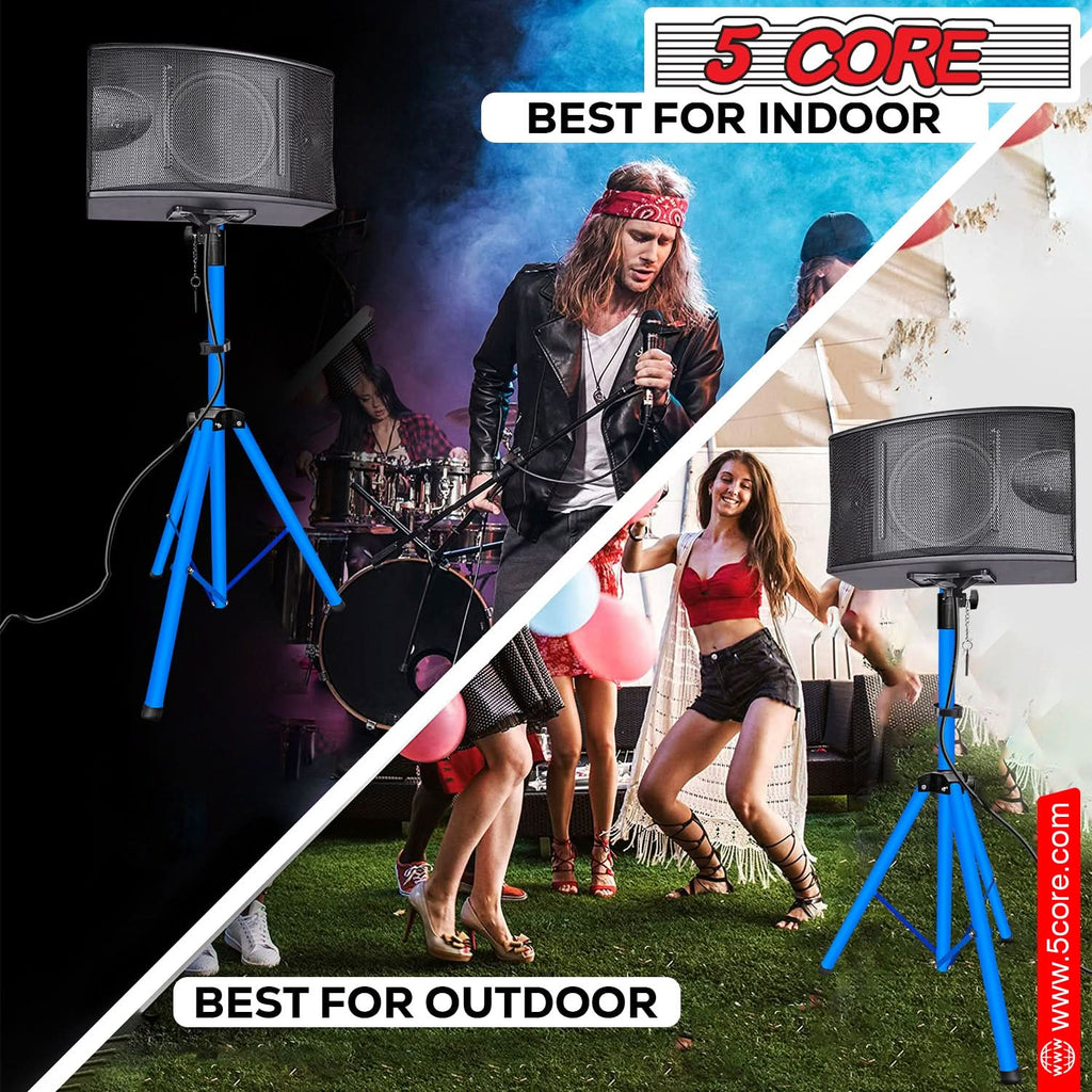 5 Core Speaker Stand Height Adjustable PA DJ Tripod Studio Monitor