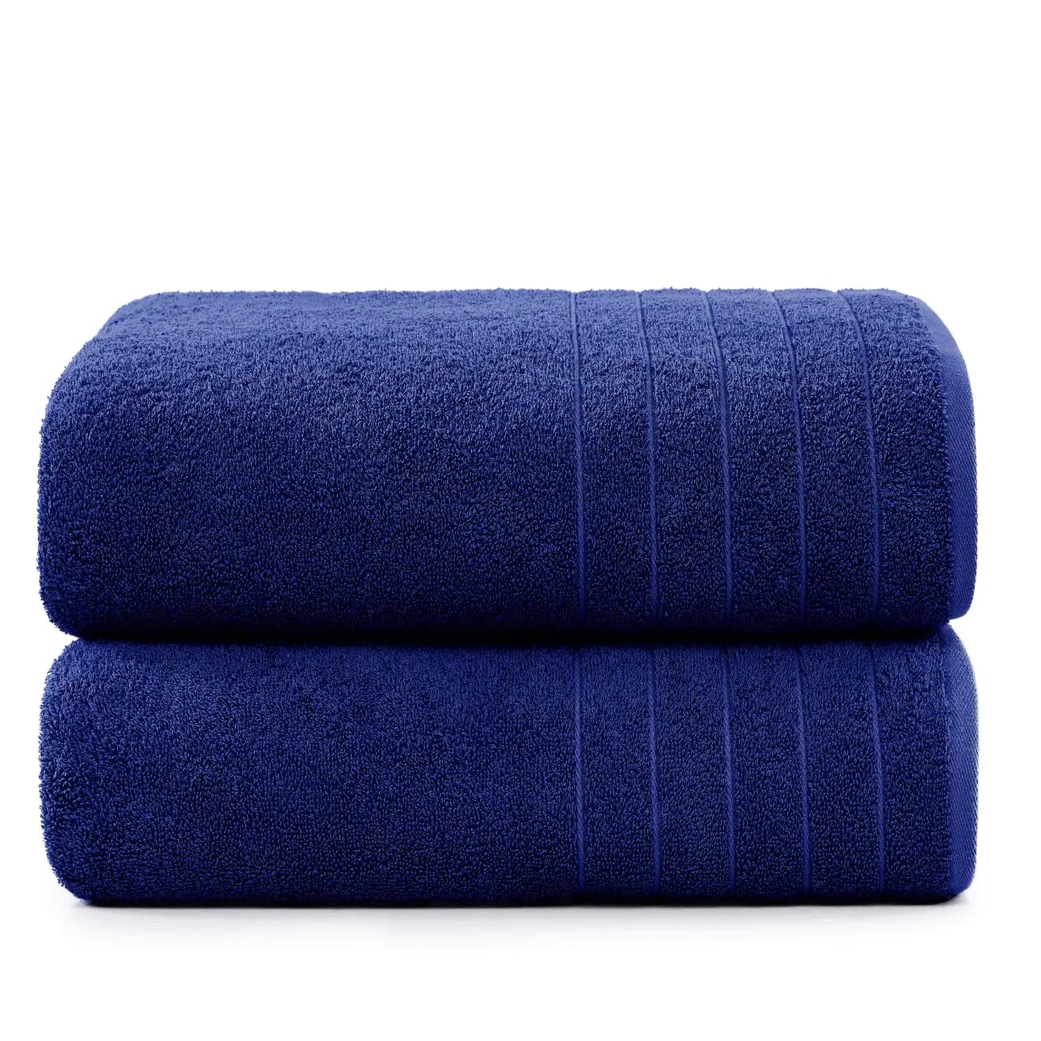Casa Platino Oversized Bath Towels 2 Pack Large Bath Towel Set(30"x 60") 30 x 60 Inch Hotel Towels 100% Ring Spun Cotton Bath Towels Absorbent Bathroom Towels Set Quick Dry Bath Towels - Navy