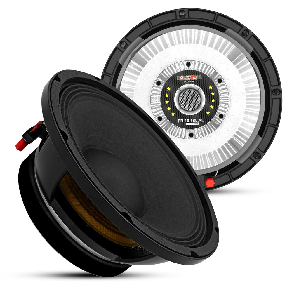 5 CORE 10 Inch Subwoofer Speaker 600W Max 4 Ohm Full Range Replacement
