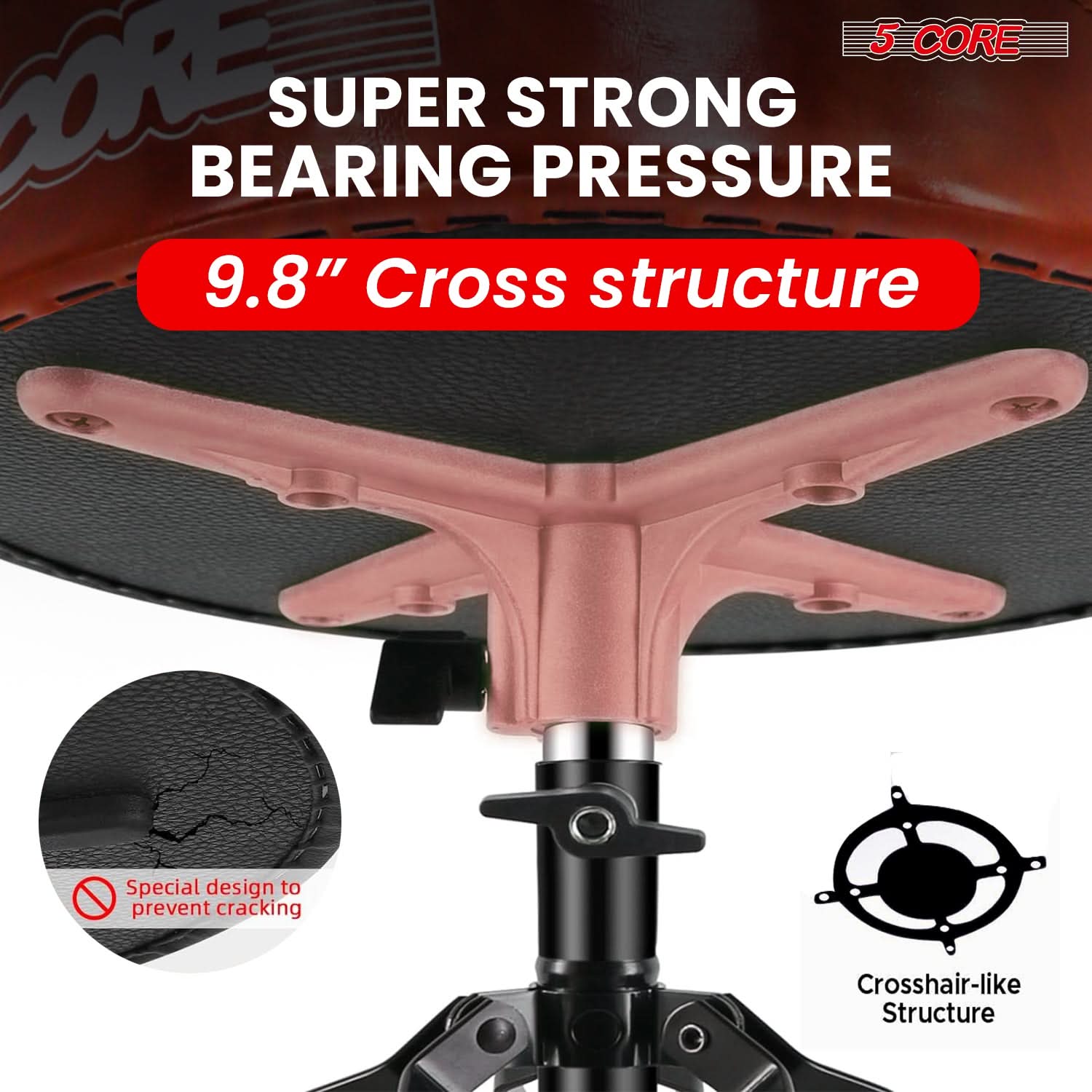 5Core Drum Throne Padded Guitar Stool Adjustable Drummer Seat for
