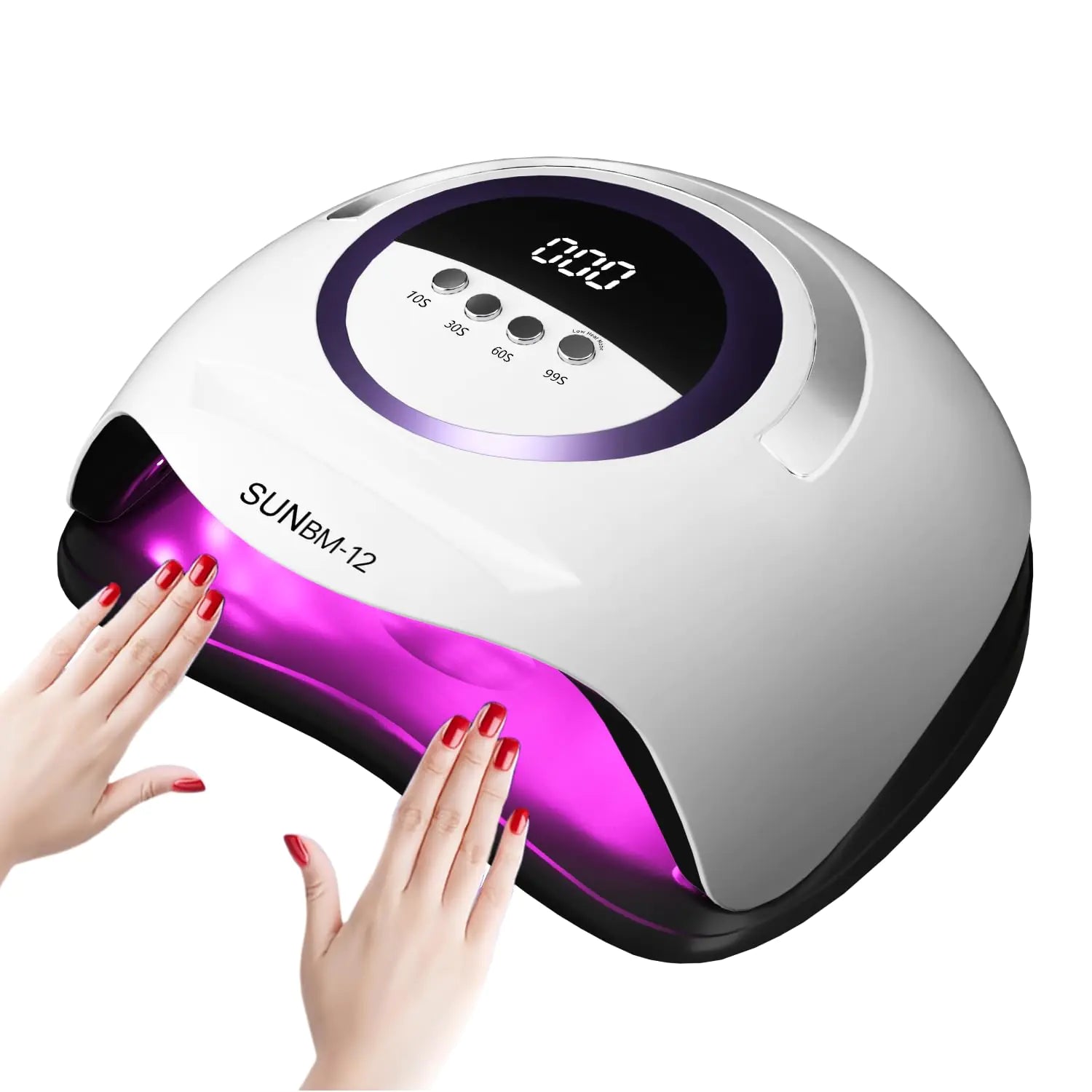 UV LED Nail Lamp with 72 Beads 300W Nail Curing Lamps for Gel Polish with Automatic Sensor/4 Timer SettingLed Nail Dryer Professional Nail Art Drying Tools for Fingernail and Toenail.BM-12 PRO