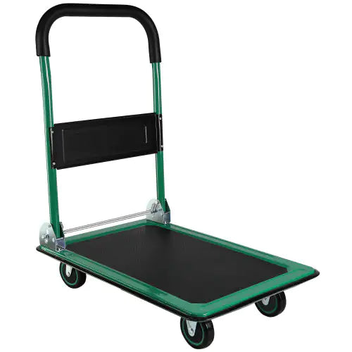 Mobile Platform Trolley Home Large Foldable Cart Cart Cart 330 Lb Capacity Heavy Duty Saving Space-Saving Foldable Swivel Pusher Flat Bed Car Unavailable Platforms- Welfel , Temu