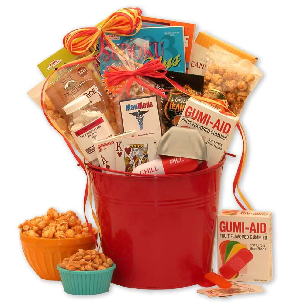 Man Meds Get Well Gift For Men - get well soon basket - get well soon