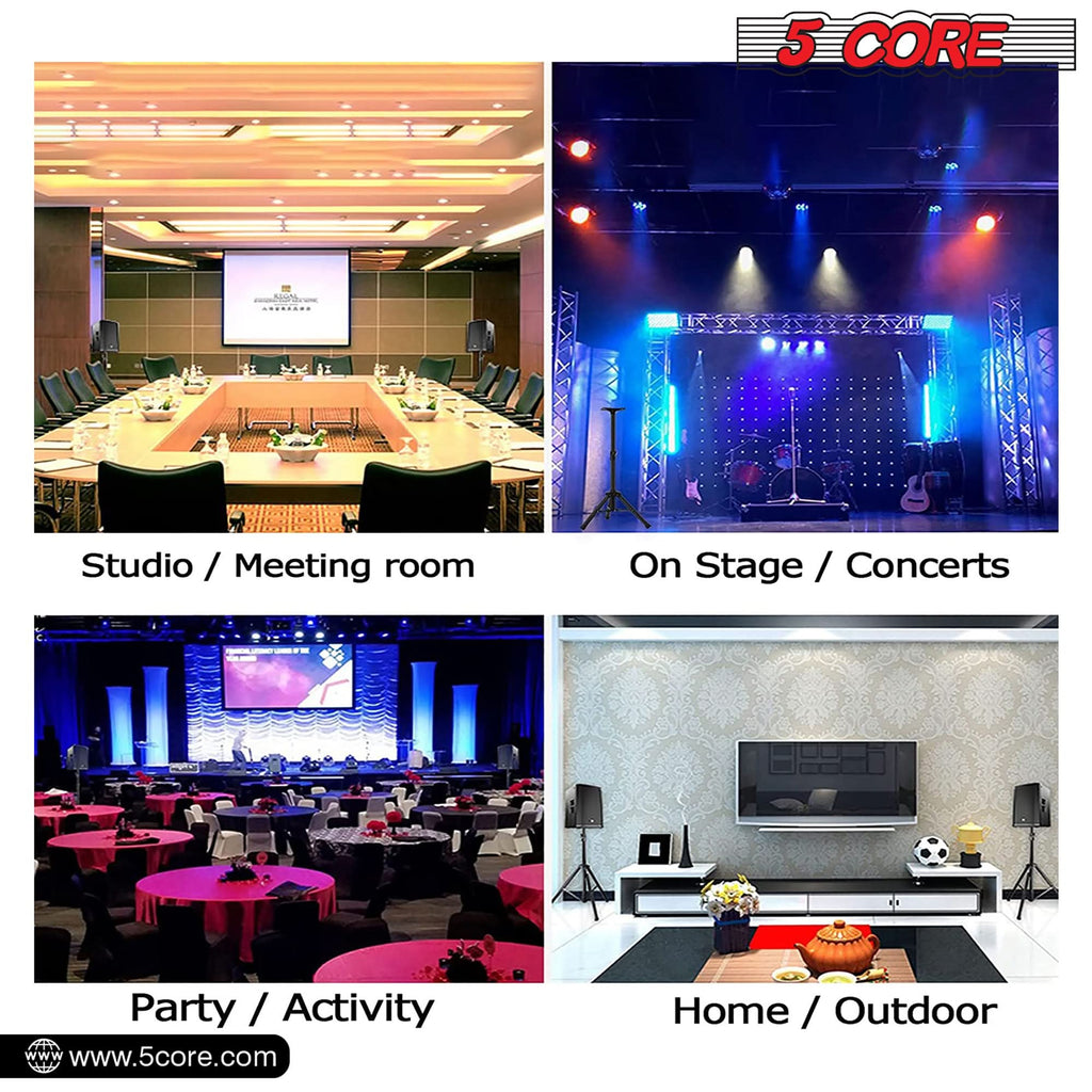 5 Core Speaker Stand Height Adjustable PA DJ Tripod Studio Monitor