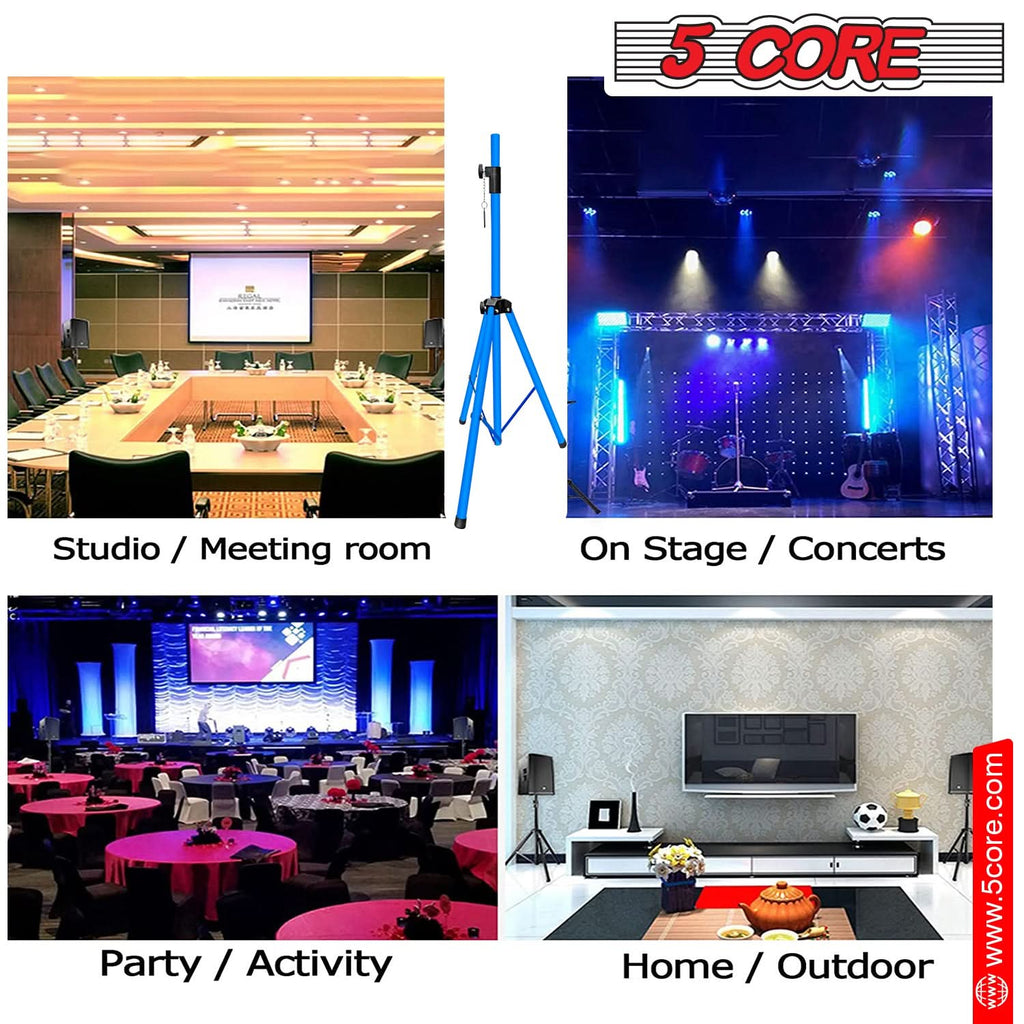 5 Core Speaker Stand Height Adjustable PA DJ Tripod Studio Monitor