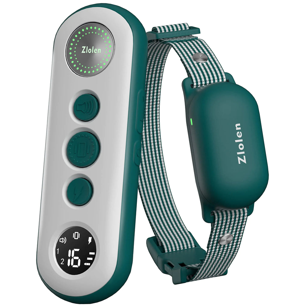 Zlolen Dog Shock Collar - Dog Training Collar with Remote Innovative Upgraded IPX7 Waterproof Rechargeable Electric Dog Collar for Large Medium Small Dogs 3000Ft Dog Trainer Collar