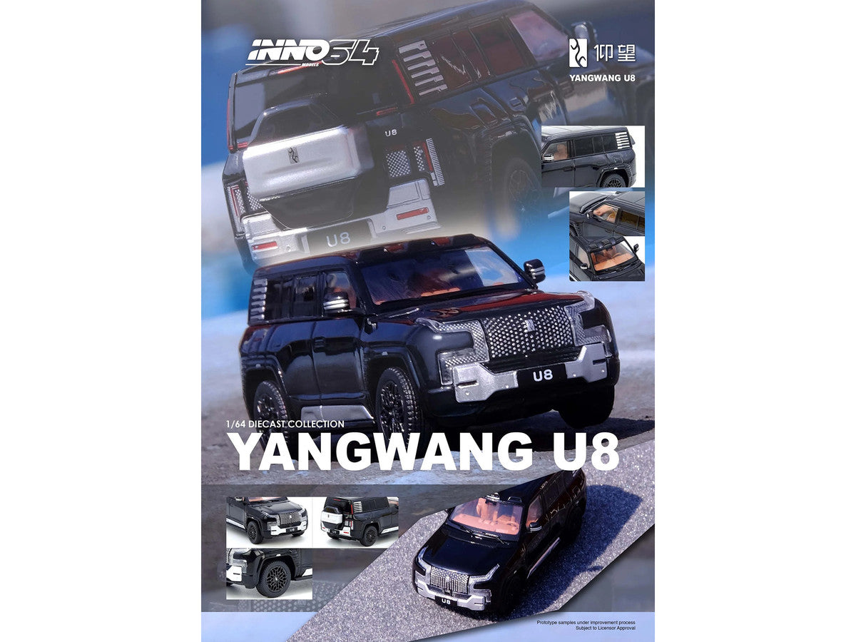 Yangwang U8 Black 1/64 Diecast Model Car by Inno Models-4