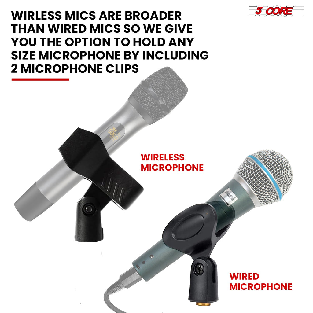 5Core Mic Stand Floor Heavy Duty Height Adjustable Pedestal Para